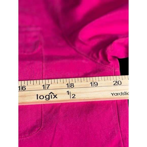 Liz Claiborne Collection Silk Blouse Fuchsia Camp Shirt Career Top Women's M - Picture 5 of 11